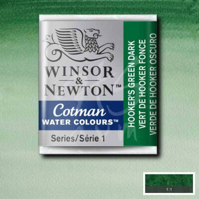 Winsor&Newton Cotman Tablet Sulu Boya No:312 Hookers Green Dark