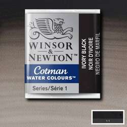 Winsor&Newton - Winsor&Newton Cotman Tablet Sulu Boya No:331 Ivory Black