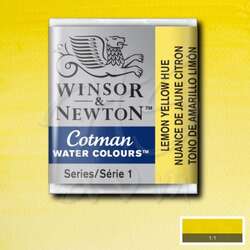 Winsor&Newton - Winsor&Newton Cotman Tablet Sulu Boya No:346 Lemon Yellow Hue