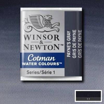 Winsor&Newton Cotman Tablet Sulu Boya No:465 Paynes Grey