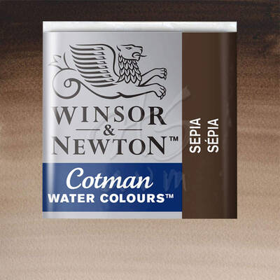 Winsor&Newton Tablet Sulu Boya No:609 Sepia