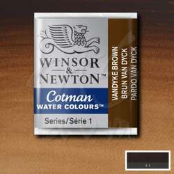 Winsor&Newton - Winsor&Newton Tablet Sulu Boya No:676 Vandayk Brown