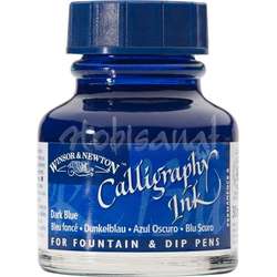 Winsor&Newton - Winsor&Newton 30 ml Calligraphy Mürekkebi Dark Blue 222