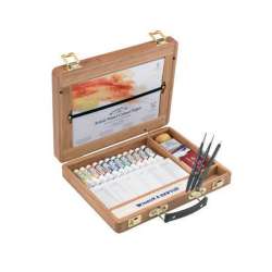 Winsor&Newton - Winsor&Newton Artist Sulu Boya 12li Tüp Ahşap Kutu