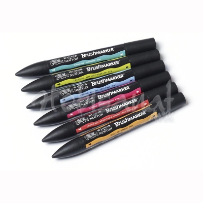 Winsor&Newton Brush Marker 6lı Set Mid Tones