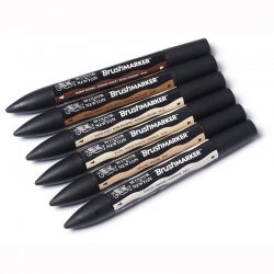 Winsor&Newton - Winsor&Newton Brush Marker 6lı Set Skin Tones (1)