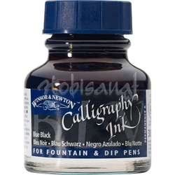 Winsor&Newton - Winsor&Newton Caligraphy Mürekkebi 30 ml Blue Black 034