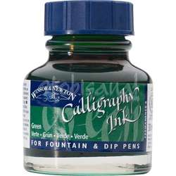 Winsor&Newton - Winsor&Newton Calligraphy Mürekkebi 30 ml Green 289