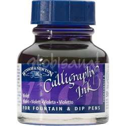 Winsor&Newton - Winsor&Newton Caligraphy Mürekkep 30 ml Violet 688