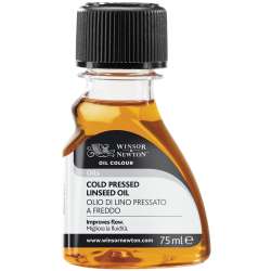 Winsor&Newton - Winsor&Newton Cold Pressed Linseed Oil Soğuk Press Keten Yağı 75ml