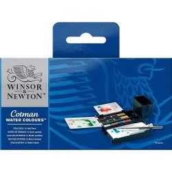 Winsor&Newton Cotman Field Box 12li Sulu Boya Seti Defter Hediyeli - 3