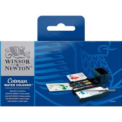 Winsor&Newton Cotman Field Box 12li Sulu Boya Seti Defter Hediyeli