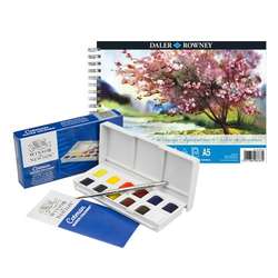 Winsor&Newton - Winsor&Newton Cotman Sketchers Sulu Boya 12li Defter Hediyeli