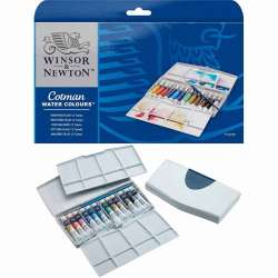 Winsor&Newton - Winsor&Newton Cotman Tüp Sulu Boya 12li Painting Plus