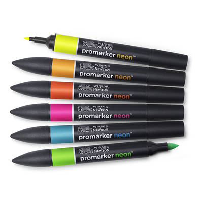 Winsor&Newton Neonmarker 6lı Set 4827C