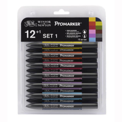 Winsor&Newton - Winsor&Newton Promarker 12+1 Set 1