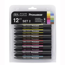 Winsor&Newton - Winsor&Newton Promarker 12+1 Set 2