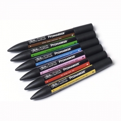 Winsor&Newton Promarker 6lı Set Mid Tones - 4