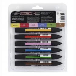 Winsor&Newton - Winsor&Newton Promarker 6lı Set Mid Tones