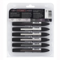 Winsor&Newton - Winsor&Newton Promarker 6lı Set Neutral Tones