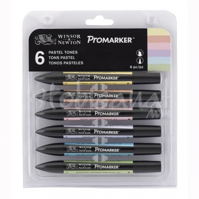 Winsor&Newton Promarker 6lı Set Pastel Tones