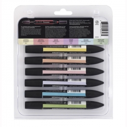 Winsor&Newton - Winsor&Newton Promarker 6lı Set Pastel Tones