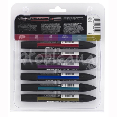 Winsor&Newton Promarker 6lı Set Rich Tones