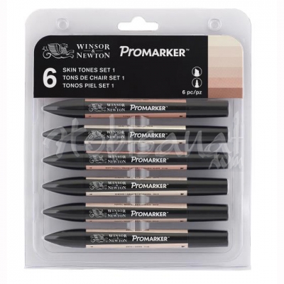 Winsor&Newton Promarker 6lı Set Skin Tones