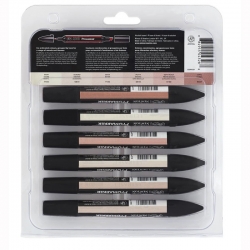 Winsor&Newton - Winsor&Newton Promarker 6lı Set Skin Tones (1)