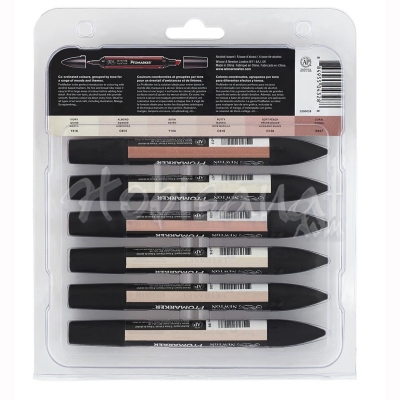 Winsor&Newton Promarker 6lı Set Skin Tones