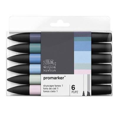 Winsor&Newton Promarker 6lı Set Skyscape Tones 1