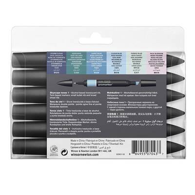 Winsor&Newton Promarker 6lı Set Skyscape Tones 1