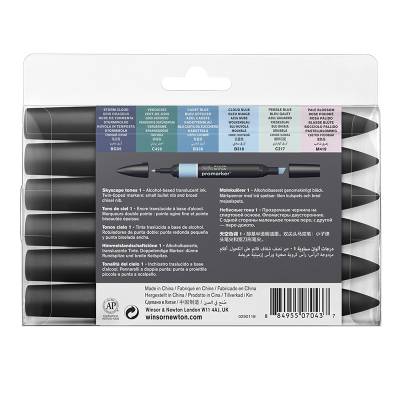 Winsor&Newton Promarker 6lı Set Skyscape Tones 1