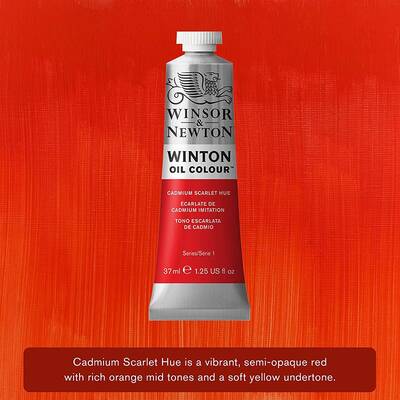Winsor&Newton Winton Yağlı Boya 37ml 107 Cadmium Scarlet Hue