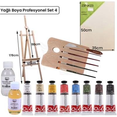 Yağlı Boya Profesyonel Set 4 YP-4