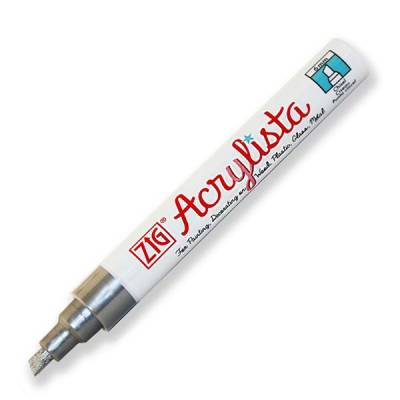 Zig Acrylista Markör Kesik Uç PAC-50 102 Silver