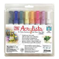 Zig - Zig Acrylista PAC-50 6mm Akrilik Kalem 8VD Girly-Baby 8li