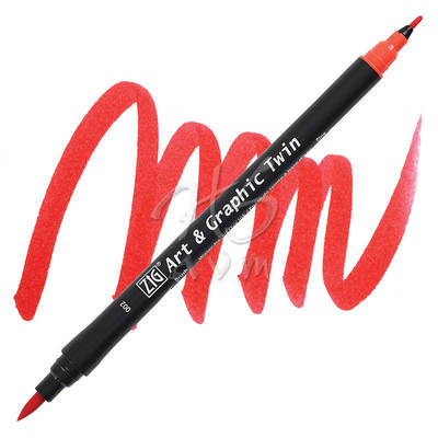 Zig Art & Graphic Twin Marker TUT-80 2 Red