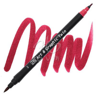 Zig Art & Graphic Twin Marker TUT-80 23 Wine Red