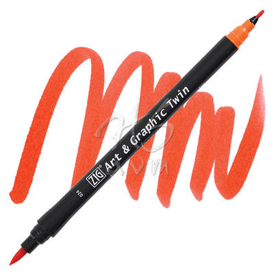 Zig Art & Graphic Twin Marker TUT-80 24 Scarlet Red