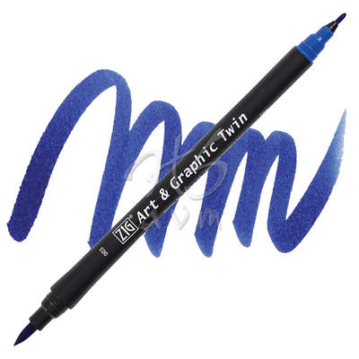 Zig Art & Graphic Twin Marker TUT-80 3 Blue