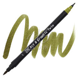 Zig - Zig Art & Graphic Twin Marker TUT-80 57 Olive Green