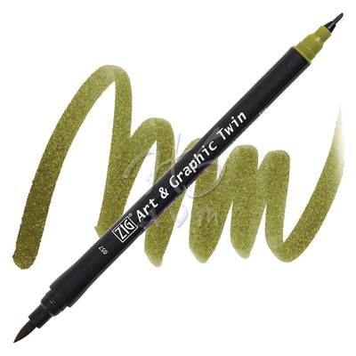 Zig Art & Graphic Twin Marker TUT-80 57 Olive Green