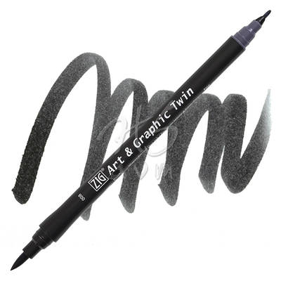 Zig Art & Graphic Twin Marker TUT-80 8 Grey