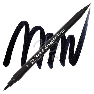 Zig Art & Graphic Twin Marker TUT-80 9 Black