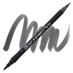 Zig - Zig Art & Graphic Twin Marker TUT-80 74 Dark Gray