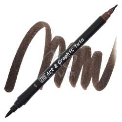 Zig - Zig Art & Graphic Twin Marker TUT-80 76 Dark Brown