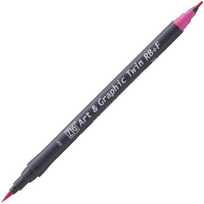 Zig Art&Graphic Twin RB+F Çift Uçlu Çizim Kalemi 020 Pink