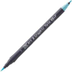 Zig - Zig Art&Graphic Twin RB+F Çift Uçlu Çizim Kalemi 031 Light Blue