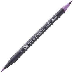 Zig - Zig Art&Graphic Twin RB+F Çift Uçlu Çizim Kalemi 060 Light Violet